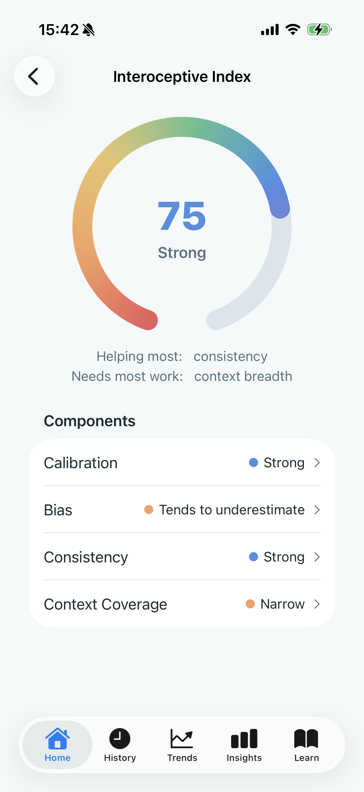 InteroHB Interoceptive Index screenshot